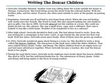 Writing The Boxcar Children Interactive Writing The Boxcar Children Interactive