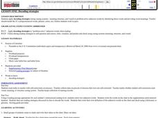 Decoding Strategies Lesson Plan Decoding Strategies Lesson Plan