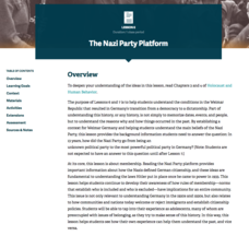 The Nazi Party Platform Lesson Plan The Nazi Party Platform Lesson Plan