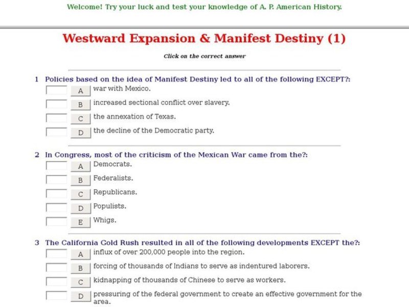 Westward Expansion & Manifest Destiny (1) Interactive Westward Expansion & Manifest Destiny (1) Interactive