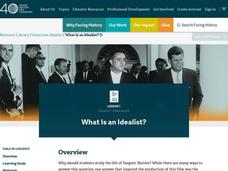 American Idealist: What Is an Idealist? Lesson Plan American Idealist: What Is an Idealist? Lesson Plan