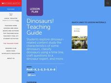 Dinosaurs Lesson Plan Dinosaurs Lesson Plan