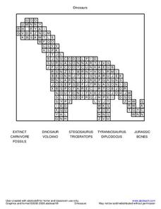 Dinosaurs Word Search Worksheet Dinosaurs Word Search Worksheet