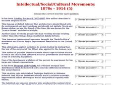 Intellectual/Social/Cultural Movements: 1870s - 1914 (5) Interactive Intellectual/Social/Cultural Movements: 1870s - 1914 (5) Interactive