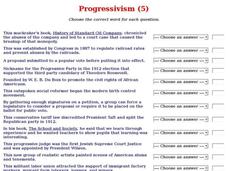 Progressivism (5) Interactive Progressivism (5) Interactive