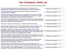The Turbulent 1960s (6) Interactive The Turbulent 1960s (6) Interactive