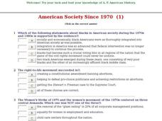 American Society Since 1970  (1) Interactive American Society Since 1970  (1) Interactive