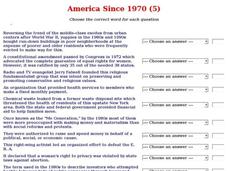 America Since 1970 (5) Interactive America Since 1970 (5) Interactive