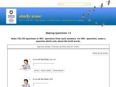 Making Questions 14 Interactive Making Questions 14 Interactive