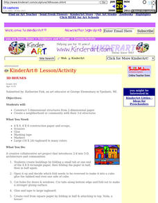 3D Houses Lesson Plan 3D Houses Lesson Plan