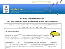 Possessive Pronouns and Adjectives 2 Interactive Possessive Pronouns and Adjectives 2 Interactive