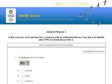 Adverb Phrases 1 Interactive Adverb Phrases 1 Interactive