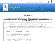 Using the Past Perfect Interactive Using the Past Perfect Interactive