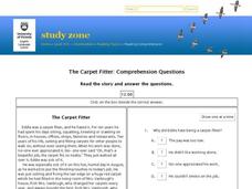 The Carpet Fitter: Reading Comprehension Interactive The Carpet Fitter: Reading Comprehension Interactive