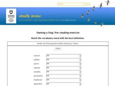 ESL: Pre-Reading Activity-Owning A Dog Interactive ESL: Pre-Reading Activity-Owning A Dog Interactive