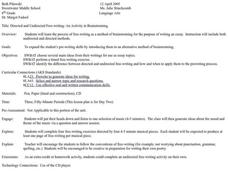 Directed and Undirected Free-writing: An Activity in Brainstorming Lesson Plan Directed and Undirected Free-writing: An Activity in Brainstorming Lesson Plan