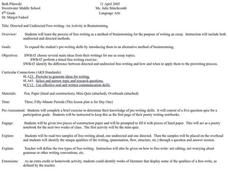 Directed and Undirected Free-writing: An Activity in Brainstorming Lesson Plan Directed and Undirected Free-writing: An Activity in Brainstorming Lesson Plan