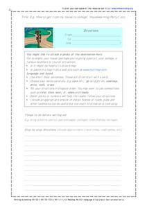 Directions Worksheet Directions Worksheet