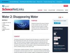 Disappearing Water Lesson Plan Disappearing Water Lesson Plan