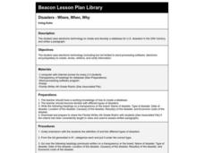 Disasters - Where, When, Why Lesson Plan Disasters - Where, When, Why Lesson Plan