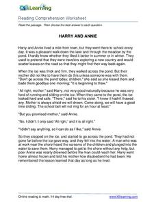 Harry and Annie Worksheet Harry and Annie Worksheet