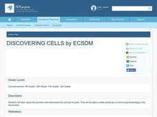 Discovering Cells Lesson Plan Discovering Cells Lesson Plan