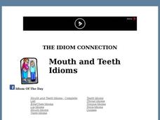 Idioms - Mouth and Teeth Interactive Idioms - Mouth and Teeth Interactive