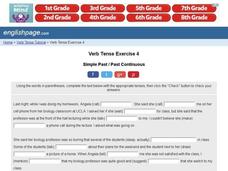 Verb Tense Exercise 4 Interactive Verb Tense Exercise 4 Interactive