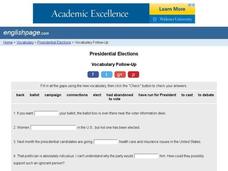 Presidential Elections: Vocabulary Skills Interactive Presidential Elections: Vocabulary Skills Interactive
