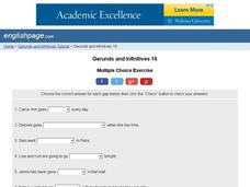 Gerunds and Infinitives 16 Interactive Gerunds and Infinitives 16 Interactive
