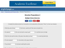 Direction Prepositions 2 Interactive Direction Prepositions 2 Interactive