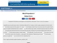 Mixed Prepositions 6 Interactive Mixed Prepositions 6 Interactive