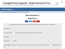 Mixed Prepositions 9 Interactive Mixed Prepositions 9 Interactive