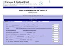 English Vocabulary Skills: AWL Sublist 1 - Exercise 6c Interactive English Vocabulary Skills: AWL Sublist 1 - Exercise 6c Interactive