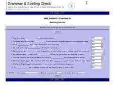 English Vocabulary Skills: AWL Sublist 6 - Exercise 6b Interactive English Vocabulary Skills: AWL Sublist 6 - Exercise 6b Interactive