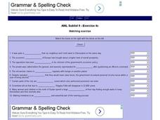 English Vocabulary Skills: AWL Sublist 9 - Exercise 4c Interactive English Vocabulary Skills: AWL Sublist 9 - Exercise 4c Interactive