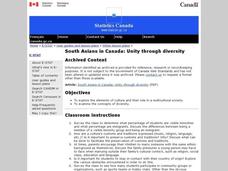 South Asians in Canada: Unity through diversity Lesson Plan South Asians in Canada: Unity through diversity Lesson Plan