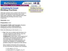 Dividing Fractions Lesson Plan Dividing Fractions Lesson Plan