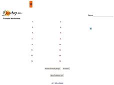 Dividing Negative Numbers Worksheet Dividing Negative Numbers Worksheet