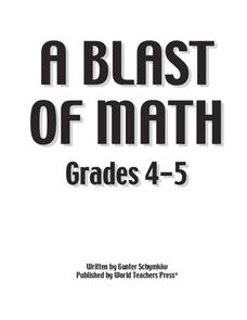 A Blast of Math Worksheet A Blast of Math Worksheet