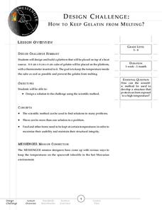 Design Challenge: How to Keep Gelatin from Melting Lesson Plan Design Challenge: How to Keep Gelatin from Melting Lesson Plan