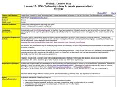 DNA Technology  Lesson Plan DNA Technology  Lesson Plan