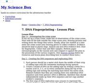 DNA Fingerprinting Lesson Plan DNA Fingerprinting Lesson Plan