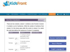 One Word Substitution 33 Interactive One Word Substitution 33 Interactive