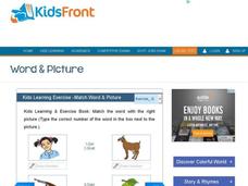 Kids Learning Exercise -Match Word & Picture G Interactive Kids Learning Exercise -Match Word & Picture G Interactive