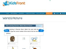Kids Learning Exercise -Match Word & Picture: Y Interactive Kids Learning Exercise -Match Word & Picture: Y Interactive