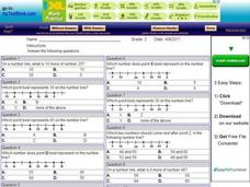 My Test Book: Number Line Math Interactive My Test Book: Number Line Math Interactive