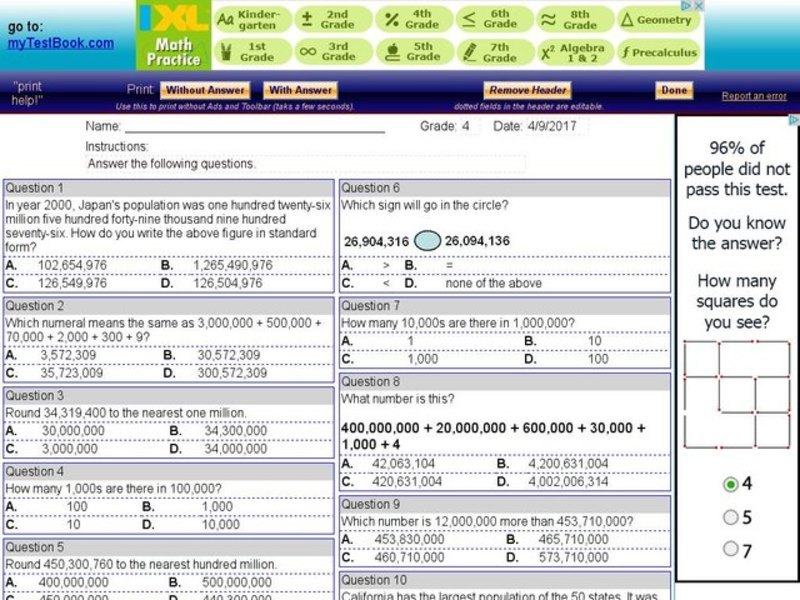 My Test Book: Standard and Expanded Form Interactive My Test Book: Standard and Expanded Form Interactive
