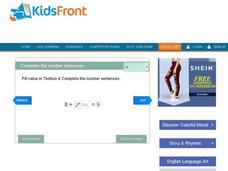Complete the Number Sentences 14 Interactive Complete the Number Sentences 14 Interactive