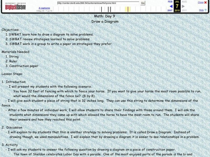 Draw a Diagram Lesson Plan Draw a Diagram Lesson Plan